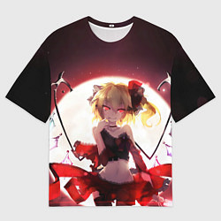 Футболка оверсайз мужская Touhou Project Фландр Скарлет, цвет: 3D-принт