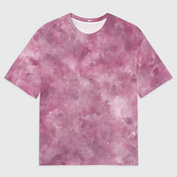 Мужская футболка оверсайз Текстура камня родонита