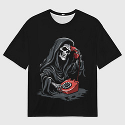 Мужская футболка оверсайз Звонок смерти