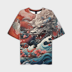 Мужская футболка оверсайз Морской дракон Irezumi