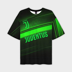 Мужская футболка оверсайз Juventus green line
