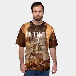 Футболка оверсайз мужская Герои Little nightmares 3, цвет: 3D-принт — фото 2