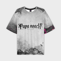 Мужская футболка оверсайз Papa Roach grey