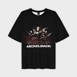 Футболка оверсайз мужская Nickelback brutal, цвет: 3D-принт