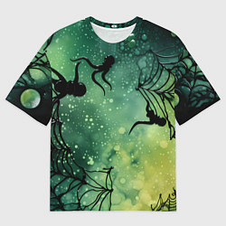 Мужская футболка оверсайз Мрачный паук