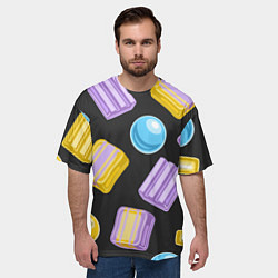 Футболка оверсайз мужская Жевательная резинка, цвет: 3D-принт — фото 2