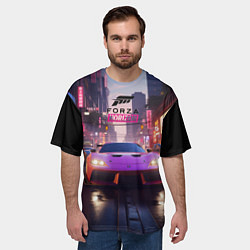 Футболка оверсайз мужская Forza Horizon street racing, цвет: 3D-принт — фото 2