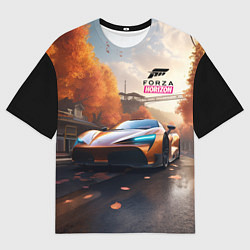 Мужская футболка оверсайз Forza Horison осенний пейзаж