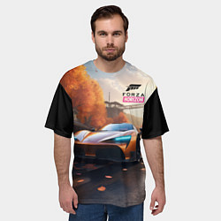 Футболка оверсайз мужская Forza Horison осенний пейзаж, цвет: 3D-принт — фото 2