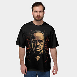 Футболка оверсайз мужская Дон Вито Корлеоне, цвет: 3D-принт — фото 2