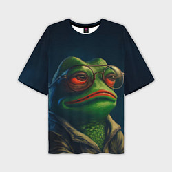 Мужская футболка оверсайз Pepe frog