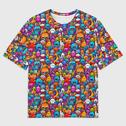 Футболка оверсайз мужская Маленькие монстрики, цвет: 3D-принт