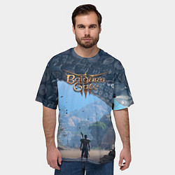 Футболка оверсайз мужская Вымершая деревня, цвет: 3D-принт — фото 2