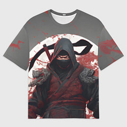 Мужская футболка оверсайз Слепой воин ниндзя