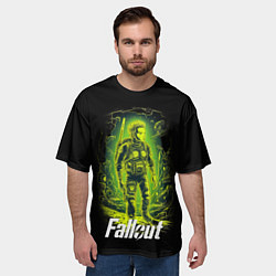 Футболка оверсайз мужская Fallout game poster style, цвет: 3D-принт — фото 2