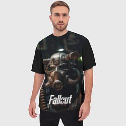 Футболка оверсайз мужская Fallout man, цвет: 3D-принт — фото 2