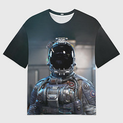 Мужская футболка оверсайз Starfield astronaut