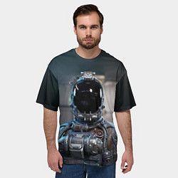 Футболка оверсайз мужская Starfield astronaut, цвет: 3D-принт — фото 2