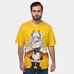 Футболка оверсайз мужская Пивняшка, цвет: 3D-принт — фото 2