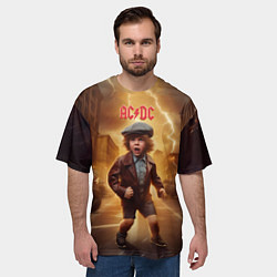 Футболка оверсайз мужская ACDC boy, цвет: 3D-принт — фото 2