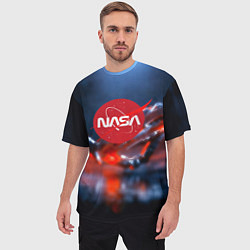 Футболка оверсайз мужская Nasa space star, цвет: 3D-принт — фото 2