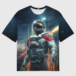 Футболка оверсайз мужская Пилот Шаттла - Старфилд, цвет: 3D-принт