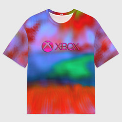 Мужская футболка оверсайз Xbox game studio neon