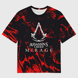 Мужская футболка оверсайз Assassins Creed кровь тамплиеров