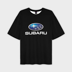 Футболка оверсайз мужская Subaru sport auto car, цвет: 3D-принт