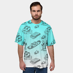 Футболка оверсайз мужская Перезимуем, цвет: 3D-принт — фото 2