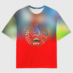 Футболка оверсайз мужская Belarus ussr, цвет: 3D-принт