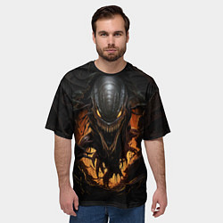 Футболка оверсайз мужская Монстр внутри меня, цвет: 3D-принт — фото 2