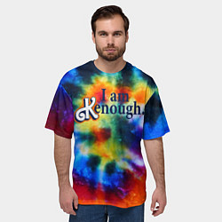 Футболка оверсайз мужская Барби - i am kenough, цвет: 3D-принт — фото 2