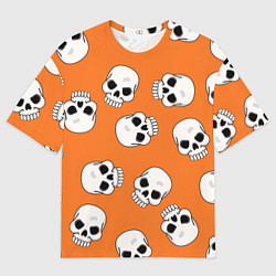 Футболка оверсайз мужская Черепки для хэллоуина, цвет: 3D-принт