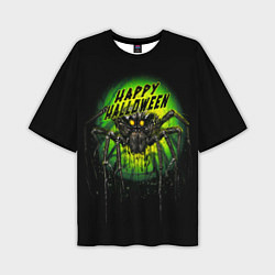 Мужская футболка оверсайз Halloween - evil spider
