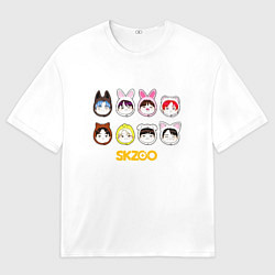 Футболка оверсайз мужская Skzoo все вместе, цвет: 3D-принт