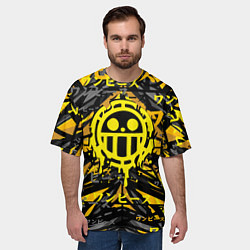Футболка оверсайз мужская One Piece Trafalgar symbol, цвет: 3D-принт — фото 2