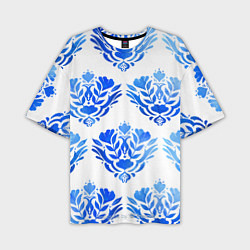 Футболка оверсайз мужская Floral pattern - watercolor, цвет: 3D-принт