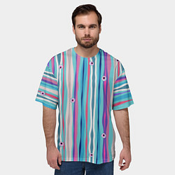 Футболка оверсайз мужская Глазные яблоки, цвет: 3D-принт — фото 2