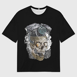 Футболка оверсайз мужская Skull engine, цвет: 3D-принт
