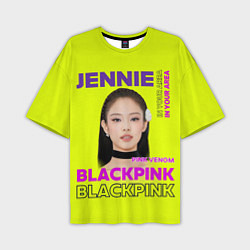 Футболка оверсайз мужская Jennie - певица Blackpink, цвет: 3D-принт