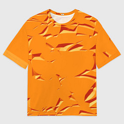 Мужская футболка оверсайз Оранжевый мотив