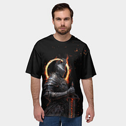 Футболка оверсайз мужская Пустой рыцарь, цвет: 3D-принт — фото 2