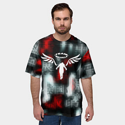 Футболка оверсайз мужская Токийские мстители иероглифы мстителя, цвет: 3D-принт — фото 2