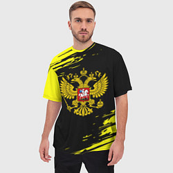 Футболка оверсайз мужская Имперская Россия герб, цвет: 3D-принт — фото 2