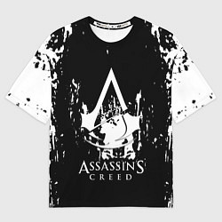 Футболка оверсайз мужская Assassins Creed белые краски, цвет: 3D-принт