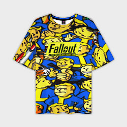 Мужская футболка оверсайз Fallout logo game