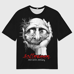 Футболка оверсайз мужская Страшный праздник Хэллоуин, цвет: 3D-принт