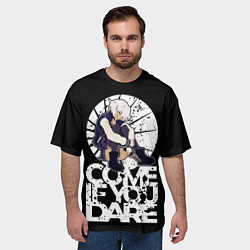 Футболка оверсайз мужская If you dare anime girl, цвет: 3D-принт — фото 2