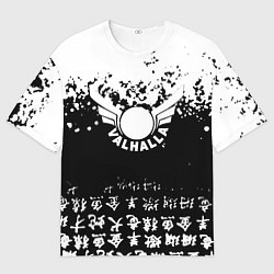 Мужская футболка оверсайз Токийские мстители аниме black-white